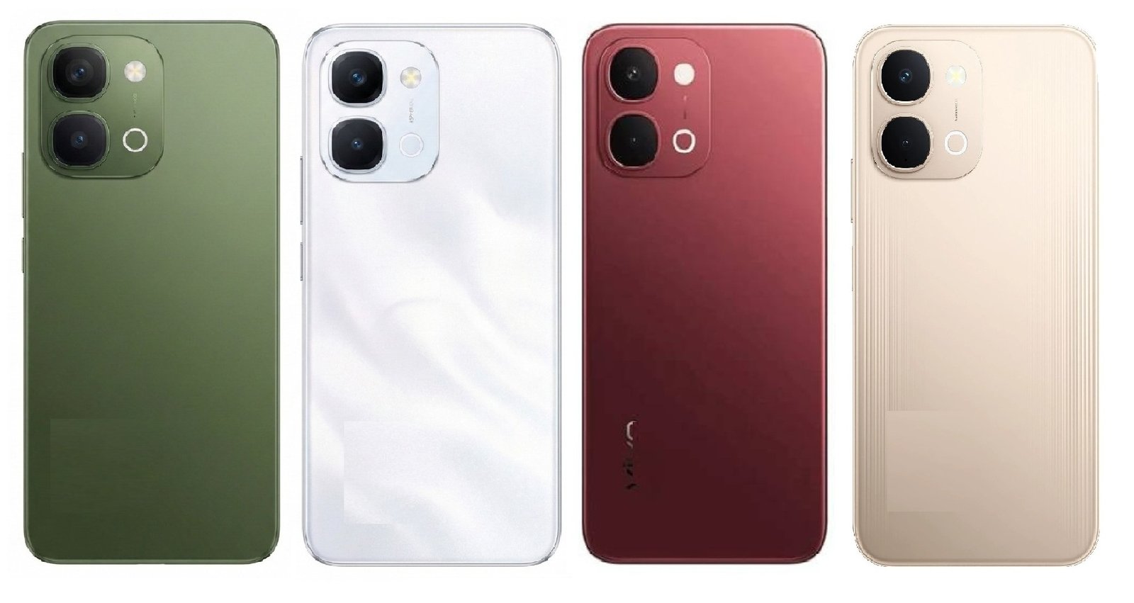 Vivo T5x 5G Full Body Housing Replacement Back Frame Middle Chassis with Side Keys – Green, White, Maroon & Gold
