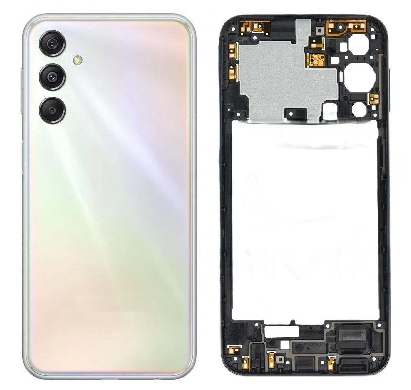 Samsung Galaxy M34 5G Full Body Housing Replacement Back Frame Middle Chassis with Side Keys – Black, White & Green