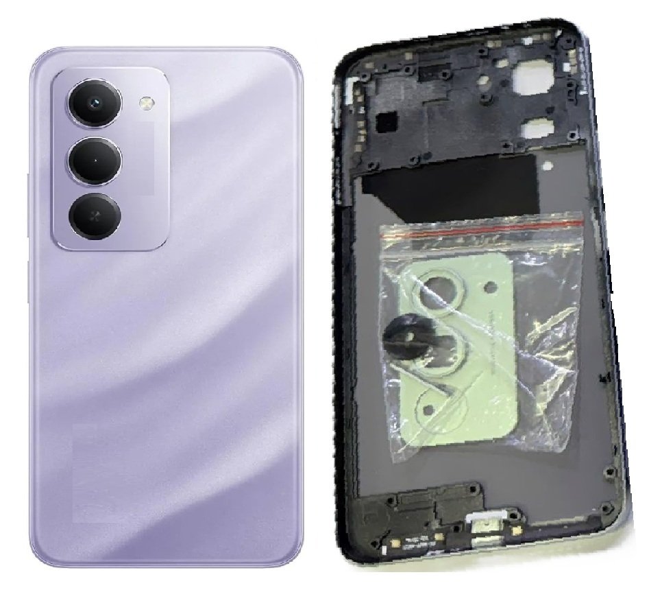 Redmi 15 5G Full Body Housing Replacement Back Frame Middle Chassis with Side Keys – Gold, Green, Black, Purple & White