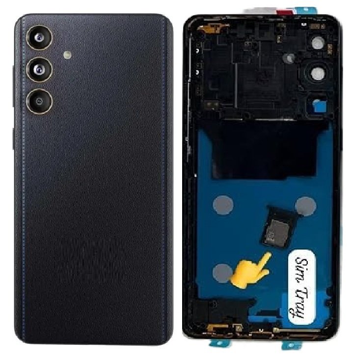 Samsung Galaxy F55 5G / M55 5G Full Body Housing Replacement Back Frame Middle Chassis with Side Keys – Orange, Green, Black & Blue